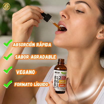 Nusava Vitamina B12 Complex 5000 mcg |Más Energía y Vitalidad