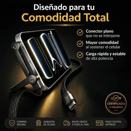 Cable Tipo C con Soporte Celular